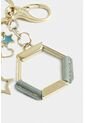 Llavero Hexagonal Zamak Y Cuero Para Mujer Charms Resina Llavero Hexagonal Zamak Y Cuero Para Mujer Charms Resina Agua Marina VÉLEZ de Vélez