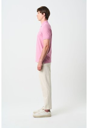 Polo Manga Corta Essential Para Hombre Textura Polo Manga Corta Essential Para Hombre Textura Rosado M VÉLEZ