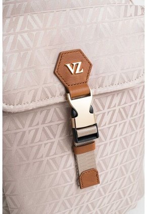 Morral Bloom 2 Jacquard Monograma VZ Para Mujer Porta Trolley Morral Bloom 2 Jacquard Monograma VZ Para Mujer Porta Trolley Beige VÉLEZ