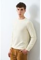 Sweater Tejido En Algodón Para Hombre Manga Ranglan Sweater Tejido En Algodón Para Hombre Manga Ranglan Crema S VÉLEZ de Vélez