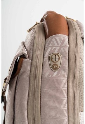 Morral Bloom 2 Jacquard Monograma VZ Para Mujer Porta Trolley Morral Bloom 2 Jacquard Monograma VZ Para Mujer Porta Trolley Beige VÉLEZ