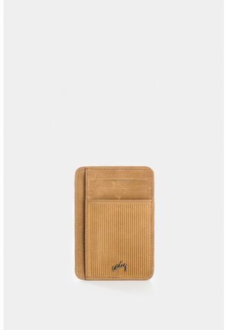 Porta Tarjetas Vértice De Cuero Para Hombre Detalle Rayas Porta Tarjetas Vértice De Cuero Para Hombre Detalle Rayas Miel VÉLEZ Vélez