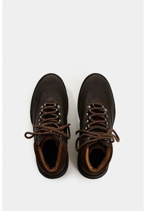 Botas Buthan Caña Media De Cuero Para Hombre Hiking Botas Buthan Caña Media De Cuero Para Hombre Hiking Cafe 40 VÉLEZ