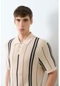 Polo Manga Corta Tejida Para Hombre Espectral Polo Manga Corta Tejida Para Hombre Espectral Crema XL VÉLEZ de Vélez