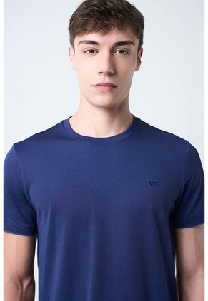 Camiseta Micropima Arizona Para Hombre Semi Ajustada Camiseta Micropima Arizona Para Hombre Semi Ajustada Azul Oscuro S VÉLEZ