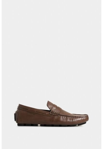 Mocasines Oporto De Cuero Para Hombre Efecto Tamponado Mocasines Oporto De Cuero Para Hombre Efecto Tamponado Cafe 45 VÉLEZ