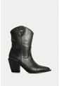 Botines Texanos De Cuero Brush Off Para Mujer Solen Botines Texanos De Cuero Brush Off Para Mujer Solen Negro 38 VÉLEZ de Vélez