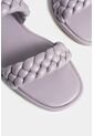 Sandalia Plana Glyceria De Cuero Para Mujer Tiras Trenzadas Sandalia Plana Glyceria De Cuero Para Mujer Tiras Trenzadas Lila 38 Vélez de Vélez