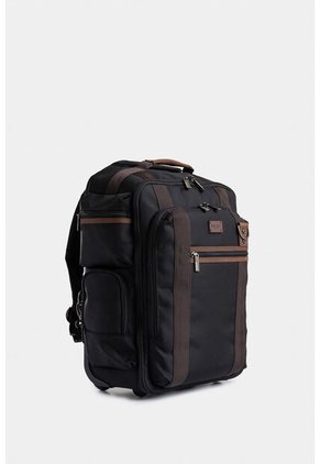 Morral Trolley Lona Por Cuero Para Hombre Acentos Morral Trolley Lona Por Cuero Para Hombre Acentos Negro VÉLEZ