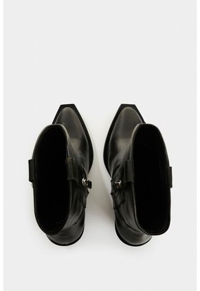 Botines Texanos De Cuero Brush Off Para Mujer Solen Botines Texanos De Cuero Brush Off Para Mujer Solen Negro 38 VÉLEZ