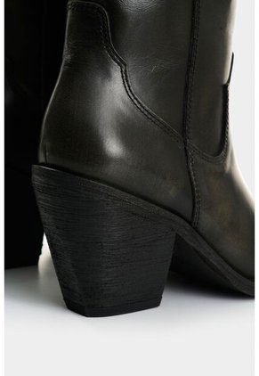 Botines Texanos De Cuero Brush Off Para Mujer Solen Botines Texanos De Cuero Brush Off Para Mujer Solen Negro 38 VÉLEZ