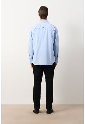 Camisa Para Hombre Ruibarbo Camisa Para Hombre Ruibarbo Azul Claro XL VÉLEZ
