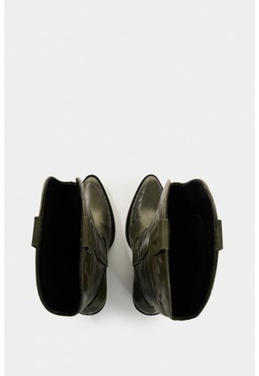 Botas De Cuero Bordado Para Mujer Elia Botas De Cuero Bordado Para Mujer Elia Verde 38 VÉLEZ