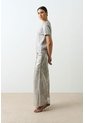 Camiseta Manga Corta Tejida Para Mujer Aura Camiseta Manga Corta Tejida Para Mujer Aura Plata L VÉLEZ de Vélez