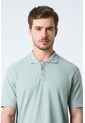 Polo Para Hombre Semi Fit Detalle Jacquard Polo Para Hombre Semi Fit Detalle Jacquard Agua Marina XS VÉLEZ de Vélez