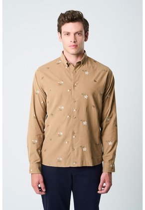 Camisa Lyra 2 Manga Larga Para Hombre Semi Fitted Camisa Lyra 2 Manga Larga Para Hombre Semi Fitted Kaky L VÉLEZ