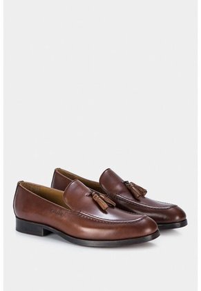 Mocasines Draco De Cuero Liso Para Hombre Borla Decorativa Mocasines Draco De Cuero Liso Para Hombre Borla Decorativa Miel 44 Vélez