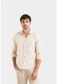 Camisa Manga Larga En Lino Para Hombre Semiffited Camisa Manga Larga En Lino Para Hombre Semiffited Beige L Vélez de Vélez