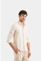 Camisa Manga Larga En Lino Para Hombre Semiffited Camisa Manga Larga En Lino Para Hombre Semiffited Beige L Vélez de Vélez