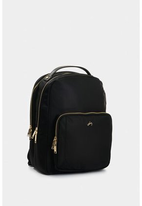 Morral Púrpura En Lona Para Mujer Casual Morral Púrpura En Lona Para Mujer Casual Negro VÉLEZ