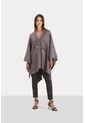 Poncho Iris Tejido Para Mujer Hilos Lurex Poncho Iris Tejido Para Mujer Hilos Lurex Cafe M Vélez de Vélez