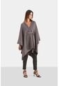 Poncho Iris Tejido Para Mujer Hilos Lurex Poncho Iris Tejido Para Mujer Hilos Lurex Cafe M Vélez de Vélez
