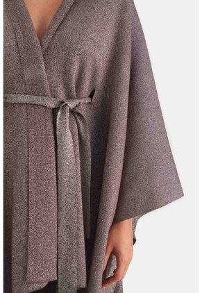Poncho Iris Tejido Para Mujer Hilos Lurex Poncho Iris Tejido Para Mujer Hilos Lurex Cafe M Vélez