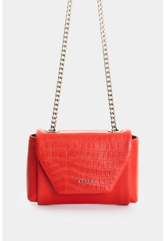 Manos Libres De Cuero Para Mujer Mini Lili Manos Libres De Cuero Para Mujer Mini Lili Rojo VÉLEZ Vélez