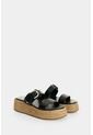 Sandalia Plataforma En Cuero Y Yute Para Mujer Ikal Sandalia Plataforma En Cuero Y Yute Para Mujer Ikal Negro 37 VÉLEZ de Vélez
