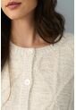 Cardigan Tejido Con Lúrex Para Mujer Soren Cardigan Tejido Con Lúrex Para Mujer Soren Crema XS VÉLEZ de Vélez