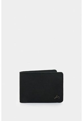 Billetera Vértice De Cuero Para Hombre Placa Rayas Billetera Vértice De Cuero Para Hombre Placa Rayas Negro VÉLEZ