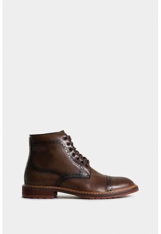 Botas Estepa De Cuero Liso Para Hombre Detalle Artesanal Chiripiado Vélez