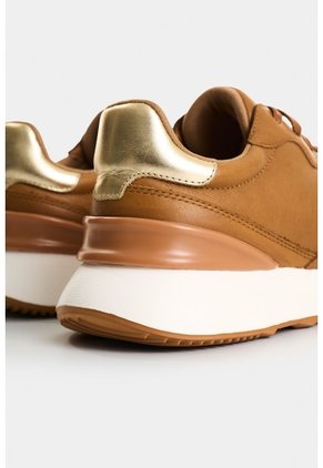 Tenis De Cuero Y Folia Para Mujer Cooper Tenis De Cuero Y Folia Para Mujer Cooper Miel 36 VÉLEZ
