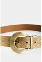 Cinturón Bruma Doble Faz En Cuero Folia Para Mujer Cinturón Bruma Doble Faz En Cuero Folia Para Mujer Dorado XL VÉLEZ de Vélez