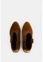Botines Texanos De Cuero Gamuzado Para Mujer Sahara Botines Texanos De Cuero Gamuzado Para Mujer Sahara Miel 36 VÉLEZ de Vélez