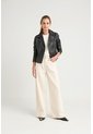 Chaqueta Biker De Cuero Para Mujer Charreteras Negro Chaqueta Biker De Cuero Para Mujer Charreteras Negro XX VÉLEZ de Vélez