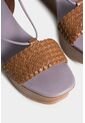 Sandalia Plataforma Caval 2.0 De Cuero Para Mujer Amarre Al Talón Sandalia Plataforma Caval 2.0 De Cuero Para Mujer Amarre Al Talón Miel 40 Vélez de Vélez