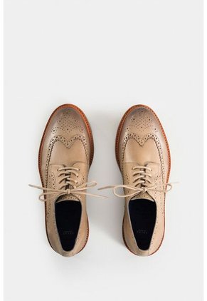 Zapatos Cordón Brogue De Cuero Para Hombre Cortes Tradicionales Zapatos Cordón Brogue De Cuero Para Hombre Cortes Tradicionales Arena 43 Vélez