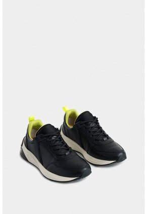 Tenis Mentha De Cuero Y Textil Para Mujer Colores Contraste Tenis Mentha De Cuero Y Textil Para Mujer Colores Contraste Negro 36 Vélez