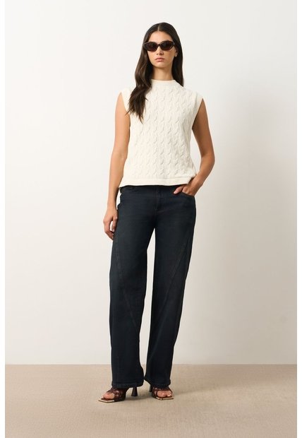 Jean Wide Leg Para Mujer Cabo Jean Wide Leg Para Mujer Cabo Azul 10 VÉLEZ