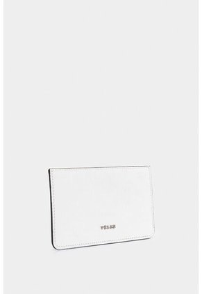 Porta Tarjetas Ava De Cuero Para Mujer Personalización Porta Tarjetas Ava De Cuero Para Mujer Personalización Blanco VÉLEZ