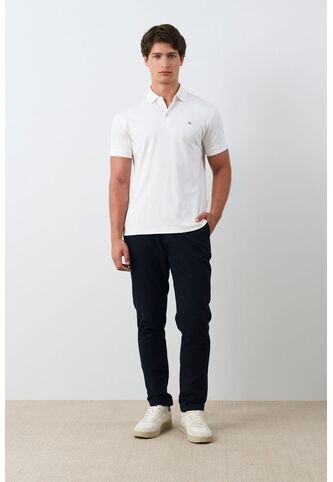 Pantalón Aron En Lino Para Hombre Ribete Cuero Pantalón Aron En Lino Para Hombre Ribete Cuero Azul Oscuro 34 VÉLEZ Vélez