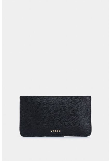 Porta Tarjetas Ava De Cuero Para Mujer Detalle Jacquard Porta Tarjetas Ava De Cuero Para Mujer Detalle Jacquard Negro VÉLEZ