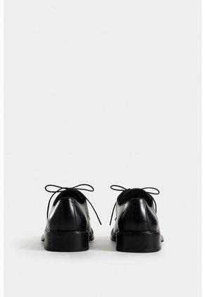 Zapatos Cordón Lunar De Cuero Liso Para Hombre Cordón Redondo Zapatos Cordón Lunar De Cuero Liso Para Hombre Cordón Redondo Negro 45 Vélez