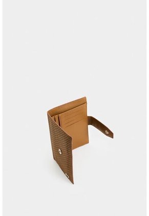 Billetera De Cuero Grabado Para Mujer Aria Billetera De Cuero Grabado Para Mujer Aria Miel VÉLEZ