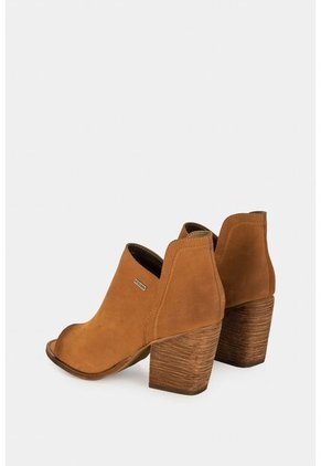 Botines Despuntados De Cuero Para Mujer Efecto Rústico Botines Despuntados De Cuero Para Mujer Efecto Rústico Miel 39 Vélez