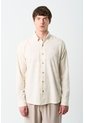 Camisa Manga Larga Semi Fitted Para Hombre Asiri Camisa Manga Larga Semi Fitted Para Hombre Asiri Crema S VÉLEZ de Vélez