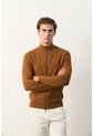 Sweater Misuri Tejido Para Hombre Cuello Alto Sweater Misuri Tejido Para Hombre Cuello Alto Tabaco XL VÉLEZ de Vélez
