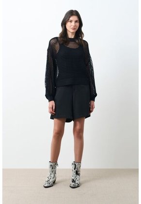 Sweater Tejido Taroa Para Mujer Semi Cropped Sweater Tejido Taroa Para Mujer Semi Cropped Negro M VÉLEZ
