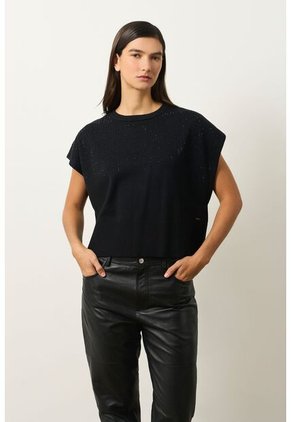 Top Tejido Atacama Para Mujer Oversized Top Tejido Atacama Para Mujer Oversized Negro L VÉLEZ